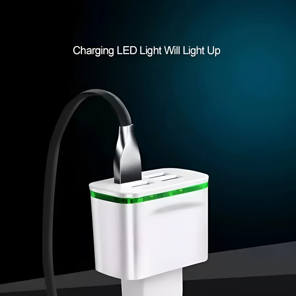 Universal travel charging head with EU plug, USB interface, and ABS shell in black