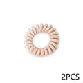 Japanese Korean simple base hair rope handmade women's hair tie in 8 colours bulk pack of 2