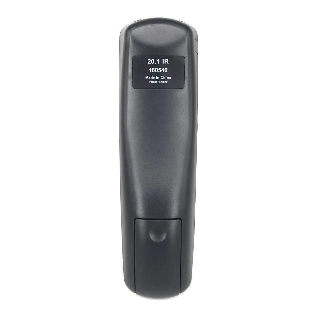 Black universal remote control for DISH Network satellite TV boxes with code 20.1 compatibility
