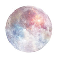 Square 220mm natural rubber mouse pad with silk cloth surface showing planet pattern design