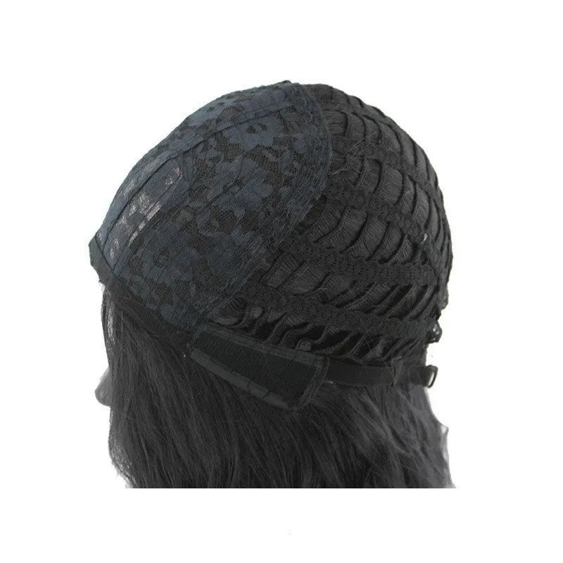 Black short curly African wig with small fluffy curls for women, Cassia Kani Karen material, machine-made style