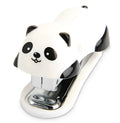 Cartoon Panda No. 10 stapler in black and white on a desk, size 6x4x3cm
