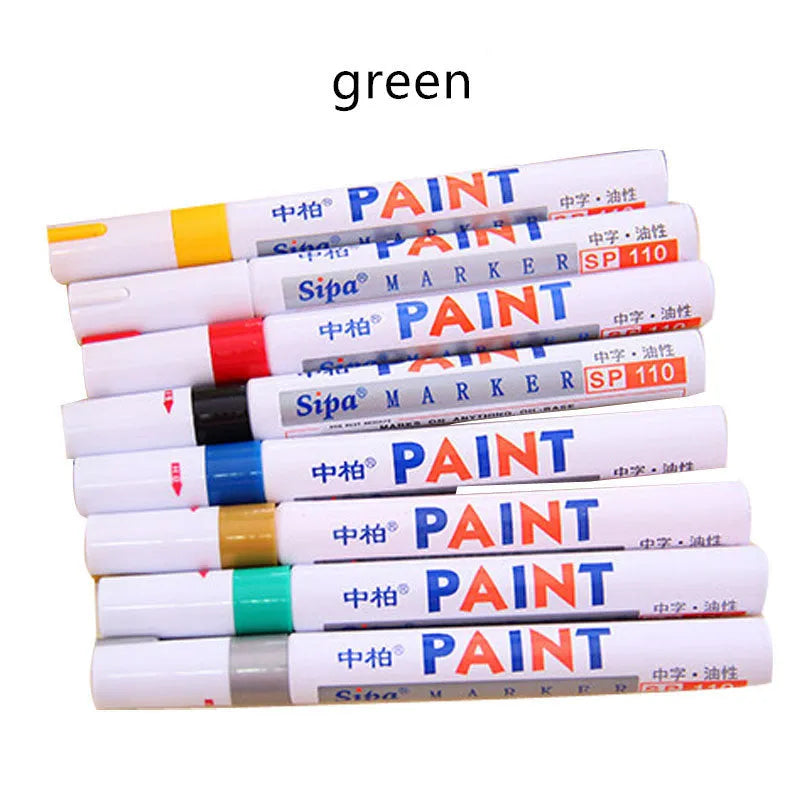 Bike touch-up paint pen in black with colour options for frame scratch repair