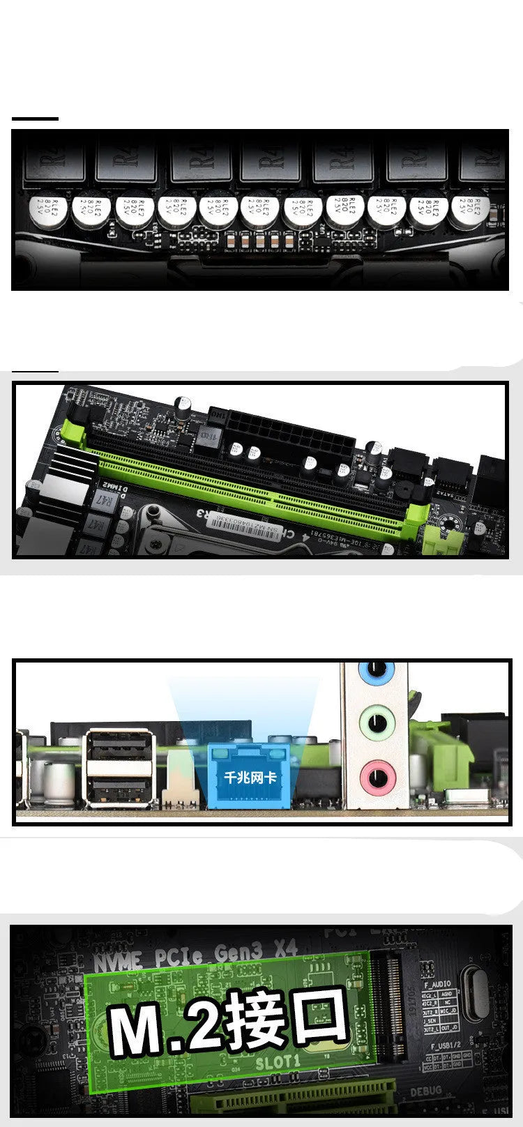 X79 MicroATX motherboard with 2011 pin socket, dual DDR3 slots, SATA3 ports, and 10 USB connectors