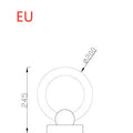 Nordic style wooden art circular chandelier with round acrylic shade and LED lighting
