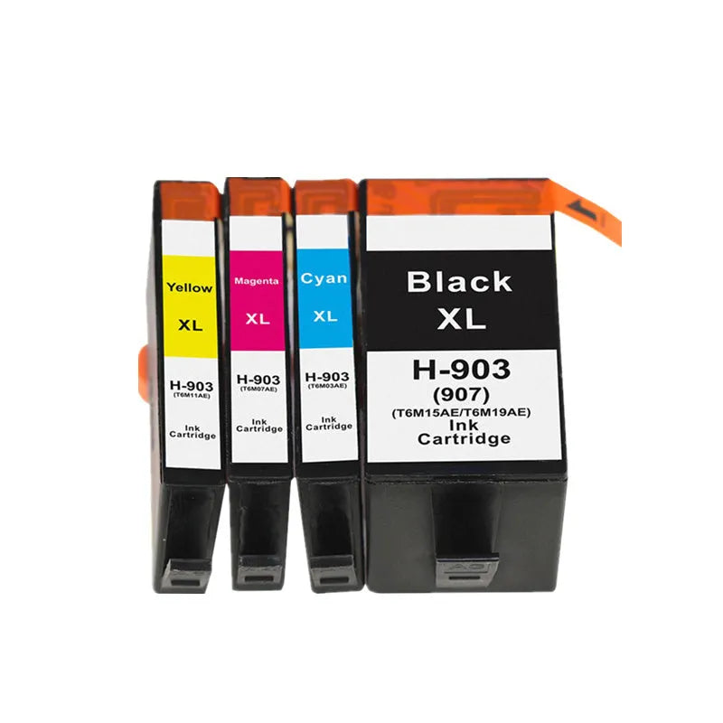 HTL 903XL compatible ink cartridge 4-pack for HP Officejet Pro 6950 6960, black cyan magenta yellow, vacuum sealed