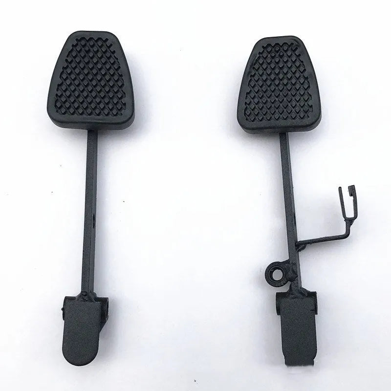 Black metal accelerator and brake pedal set for four-wheel off-road mountain kart modification