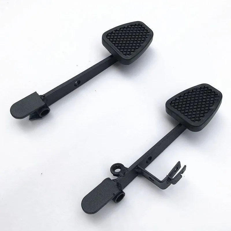 Black metal accelerator and brake pedal set for four-wheel off-road mountain kart modification
