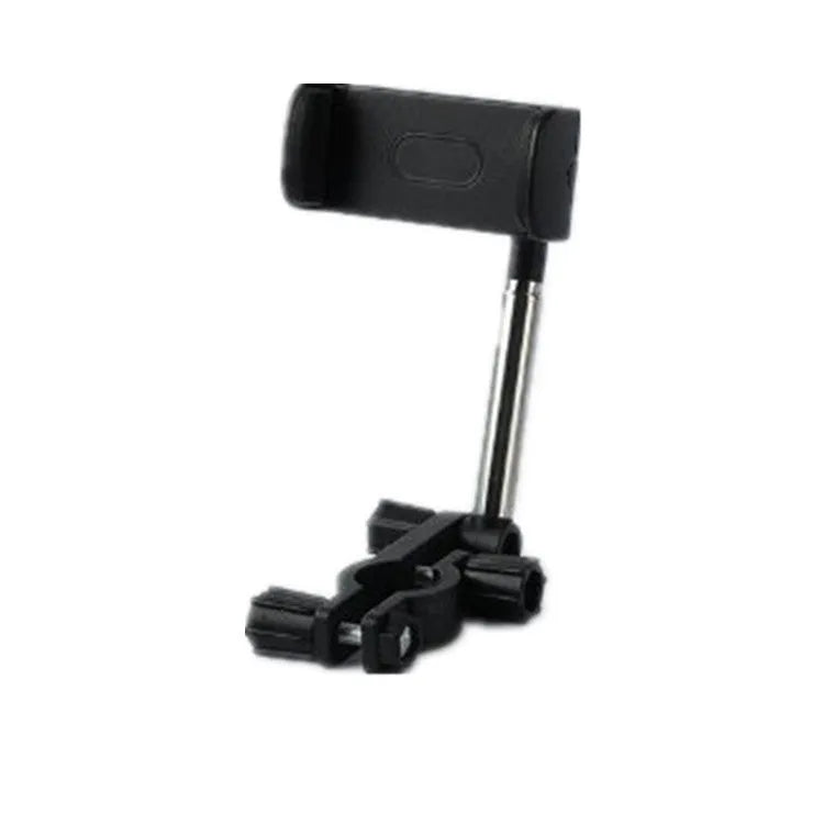 Car mobile phone holder clipped to rearview mirror with telescopic arm