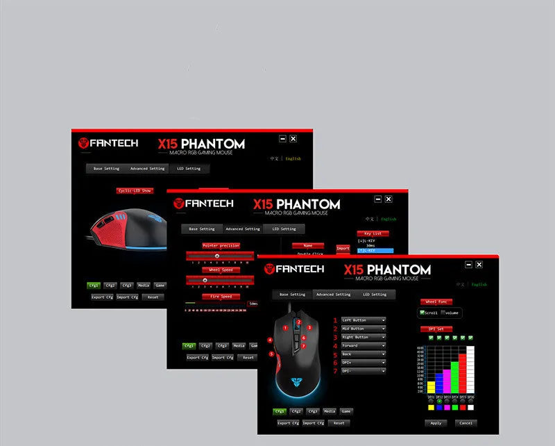 Black USB wired gaming mouse with 7 buttons and 4000 DPI optical sensor on a computer desk