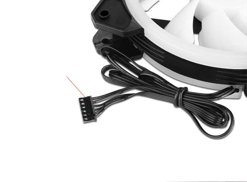 Camouflage pattern 12cm PC chassis fan with RGB LEDs and hydraulic bearing design