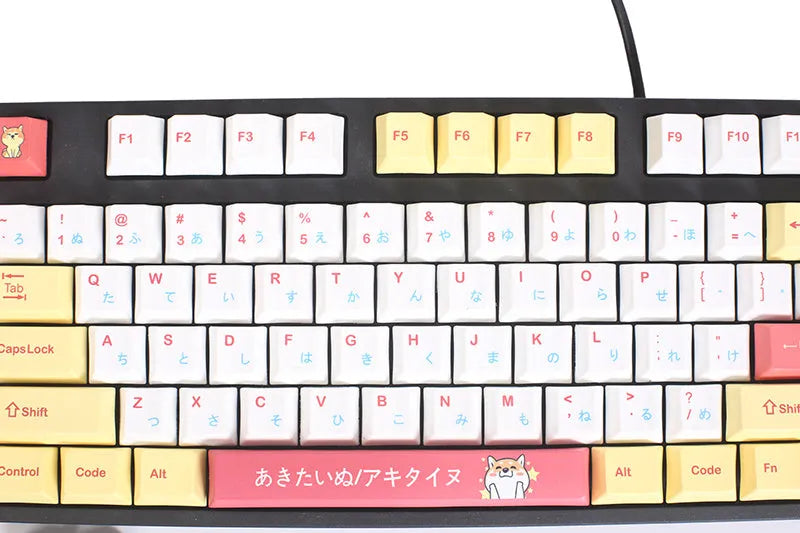 Height Chai Dog key cap set of 128 keys for mechanical keyboards, official standard type, colour option shown