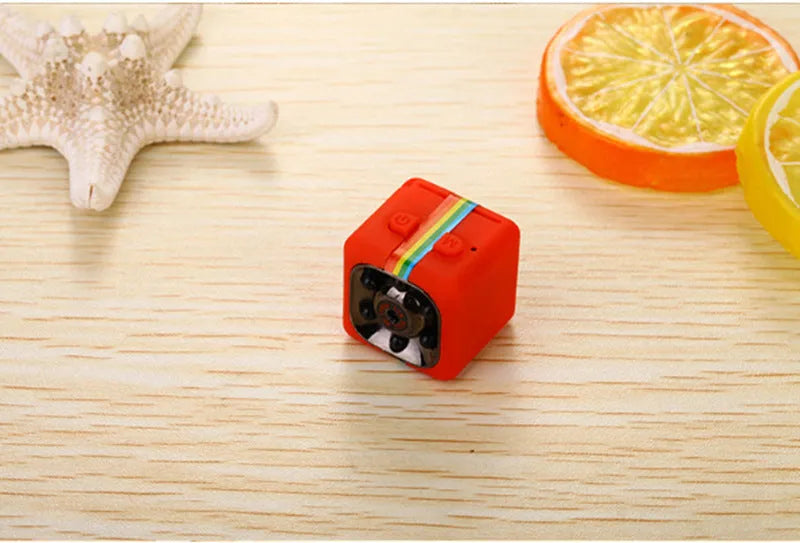 Miniature 22mm HD night vision camera with frosted plastic body and infrared lens
