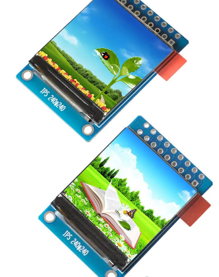 1.3 inch square IPS LCD display module with 240x240 resolution and 18-pin interface