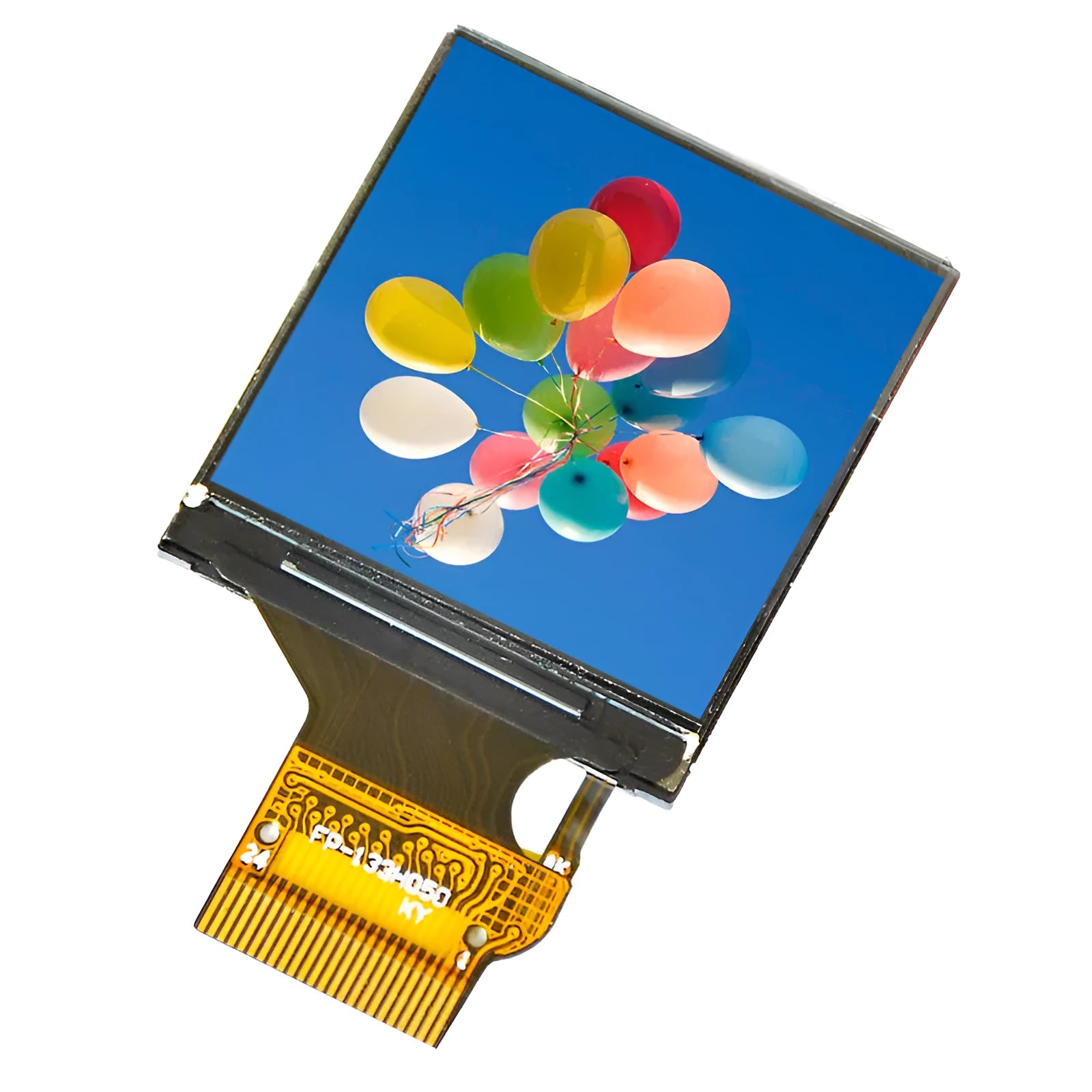 1.3 inch square IPS LCD display module with 240x240 resolution and 18-pin interface