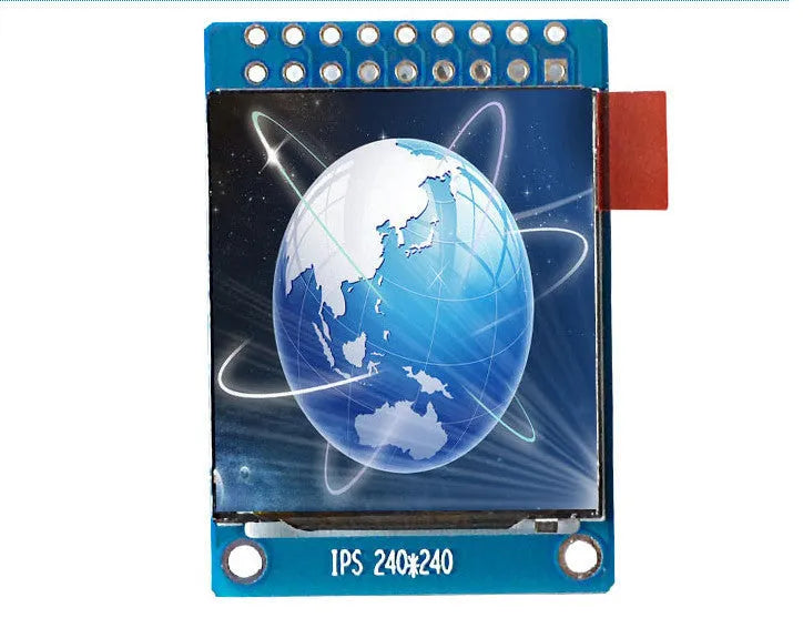 1.3 inch square IPS LCD display module with 240x240 resolution and 18-pin interface