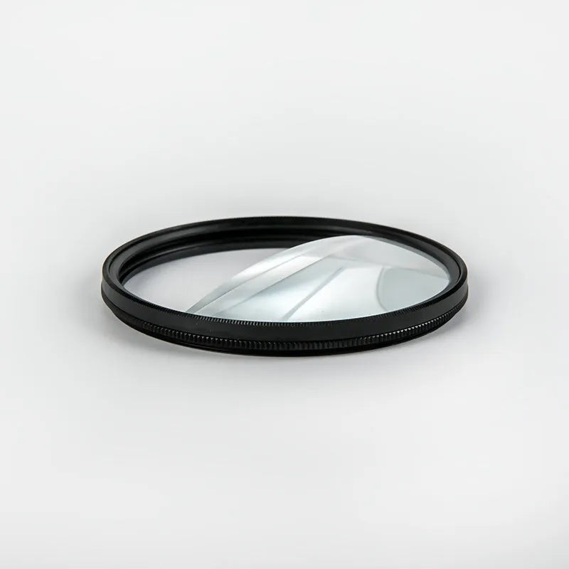 77mm split focus half moon mirror filter for SLR cameras with microfiber cloth and shockproof bag