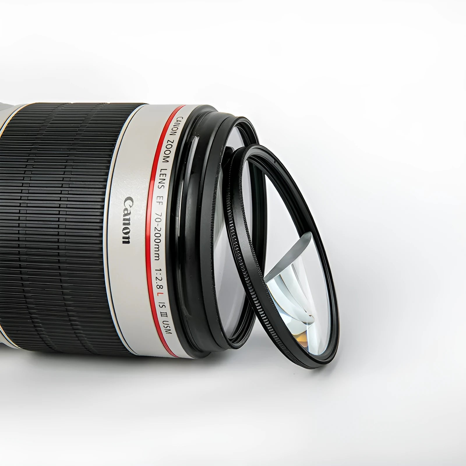 77mm split focus half moon mirror filter for SLR cameras with microfiber cloth and shockproof bag