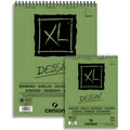 Green paper cover spiral bound water soluble colour pencil sketchbook 8K size 270x390mm