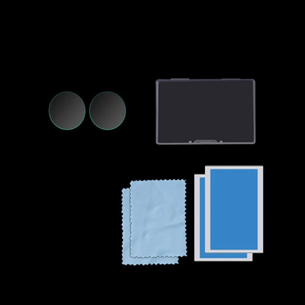 Tempered glass screen protector for Insta360 ONE X2 action camera with black frame