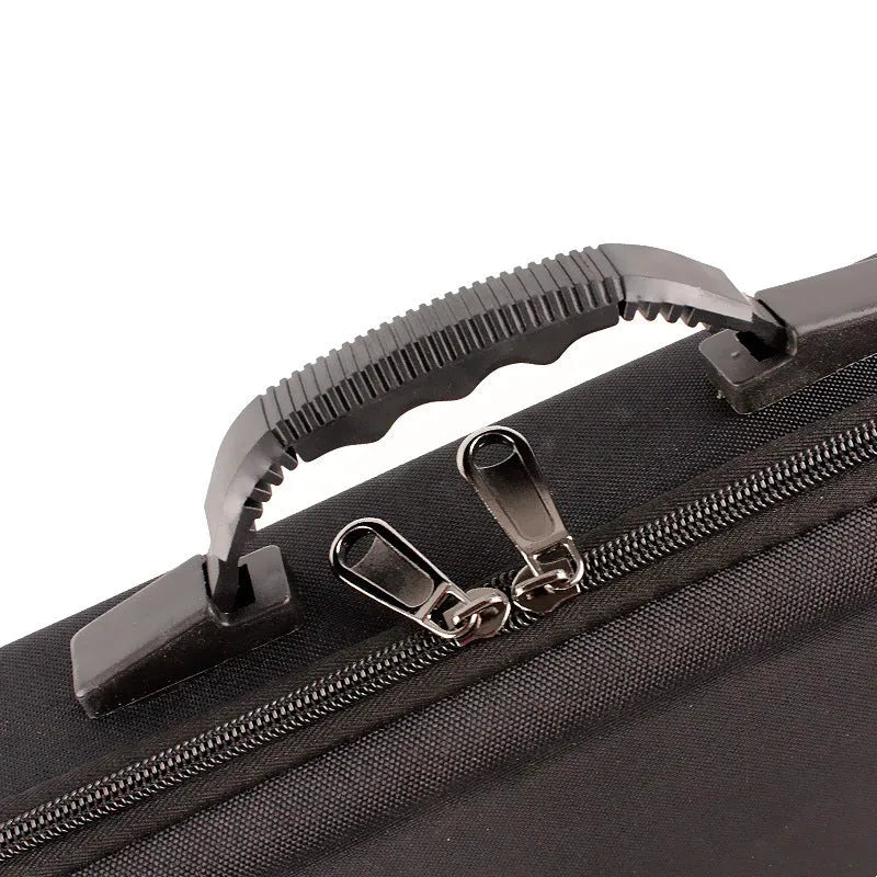 Black EVA fishing tackle bag for rods and reels, F50 long model