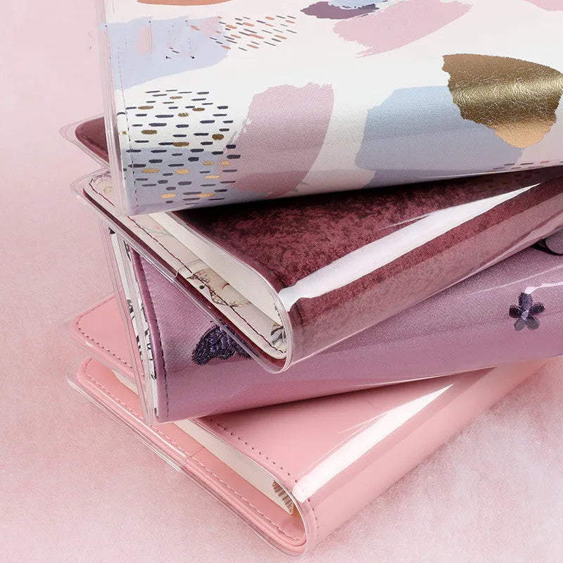 Transparent EVA book jacket for A6 loose-leaf hand ledger, size 311x198mm, clear cover protection