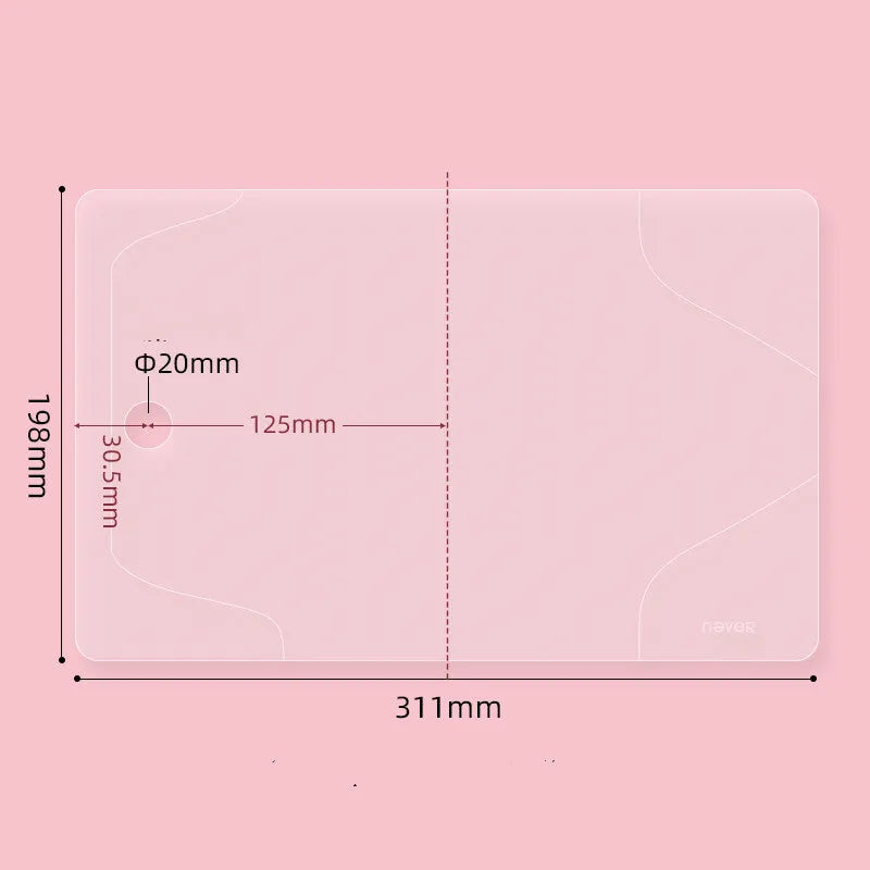 Transparent EVA book jacket for A6 loose-leaf hand ledger, size 311x198mm, clear cover protection