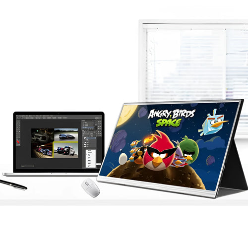 15-inch ultra-thin portable display monitor with HDMI interface for gaming and computer use