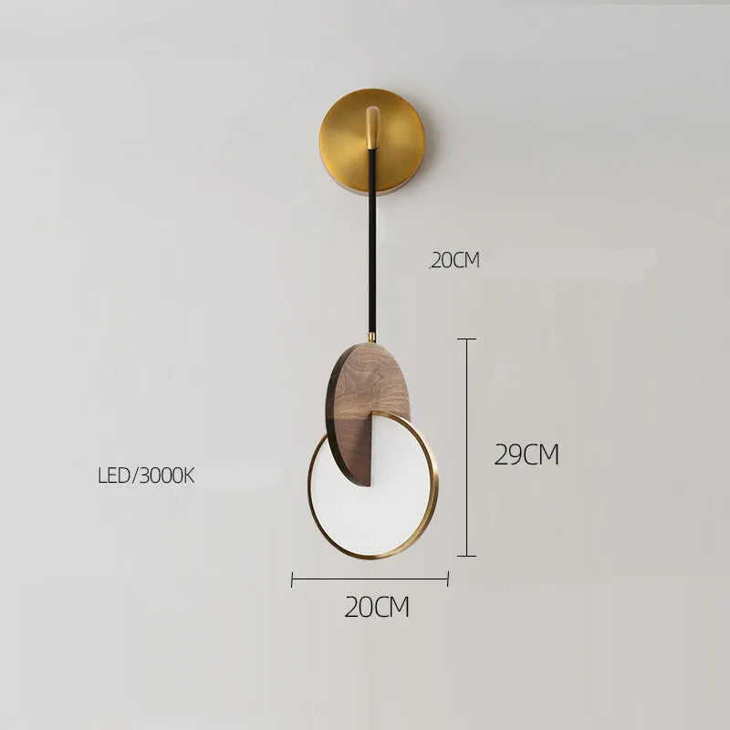Long-line walnut wood chandelier with carved details and warm lighting