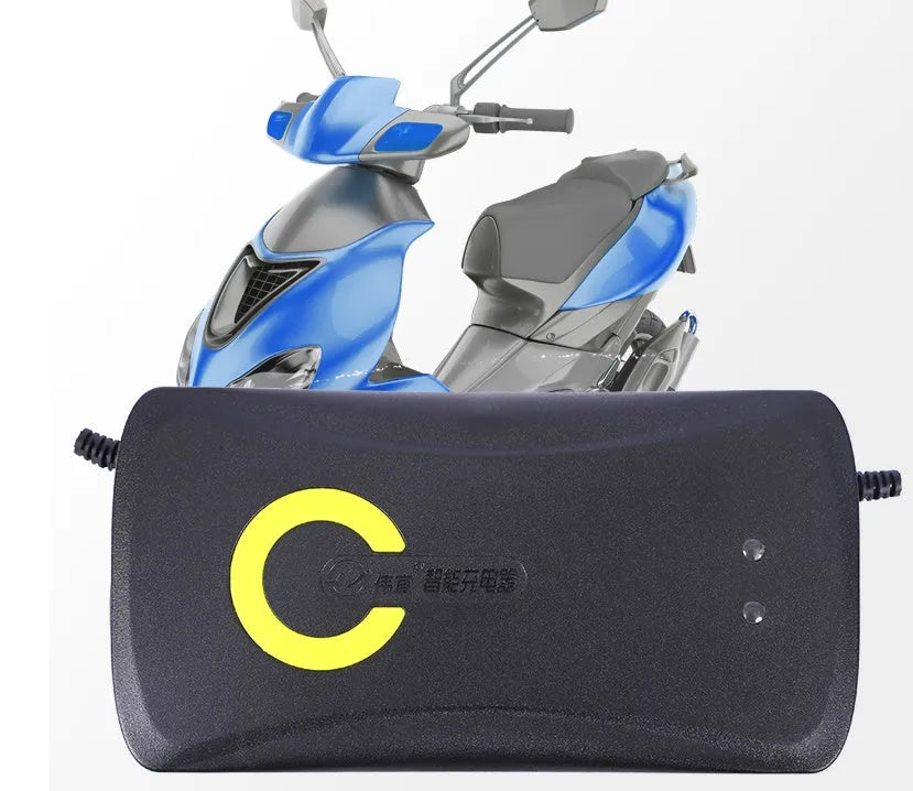 72V20Ah electric car charger with pulse repair, automatic power-off, black alloy casing, UK plug