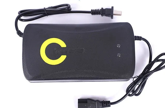 72V20Ah electric car charger with pulse repair, automatic power-off, black alloy casing, UK plug