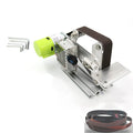 895 fixed-angle belt grinding machine on desktop with speed adjustment controls