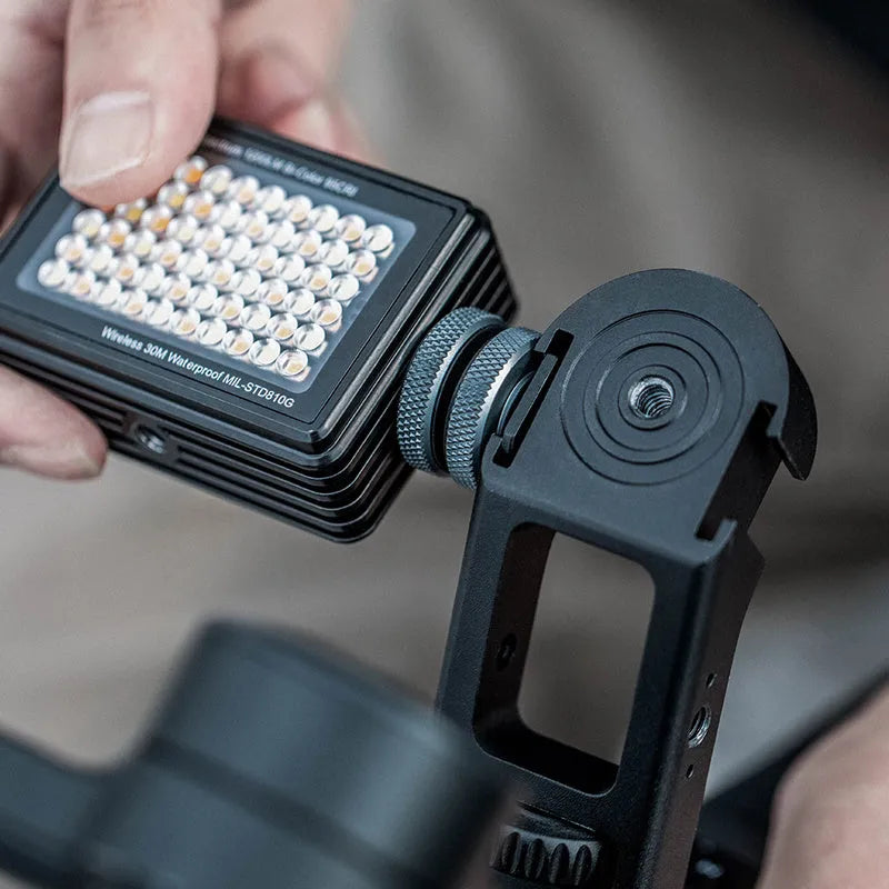 PGYTECH aluminium alloy pot holder adaptor for DJI Ronin gimbal and iPhone on a tripod