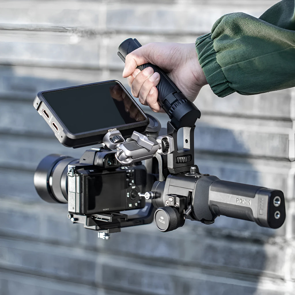 PGYTECH aluminium alloy pot holder adaptor for DJI Ronin gimbal and iPhone on a tripod