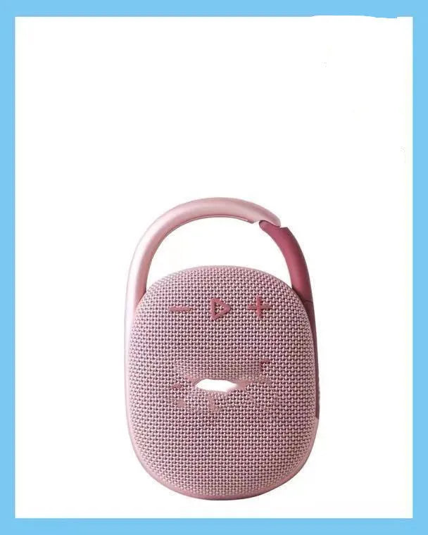 Portable Bluetooth wireless speaker in pink, blue, black, red, silver grey, or green colour options