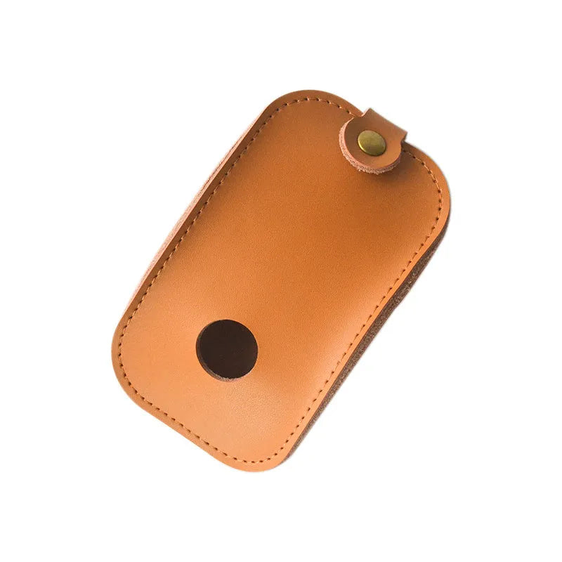 Brown leather storage bag for Apple Magic Mouse 2nd Generation