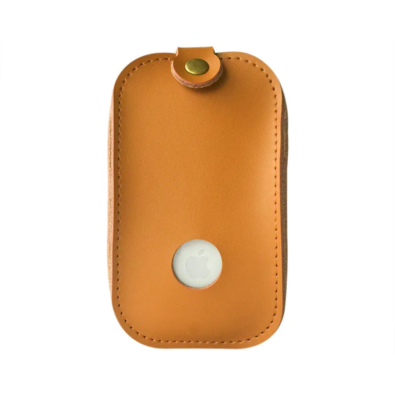 Brown leather storage bag for Apple Magic Mouse 2nd Generation