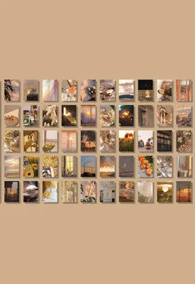Sticker book with 50 hand-tearable 4x6cm paper stickers in seven colour options for craft decoration