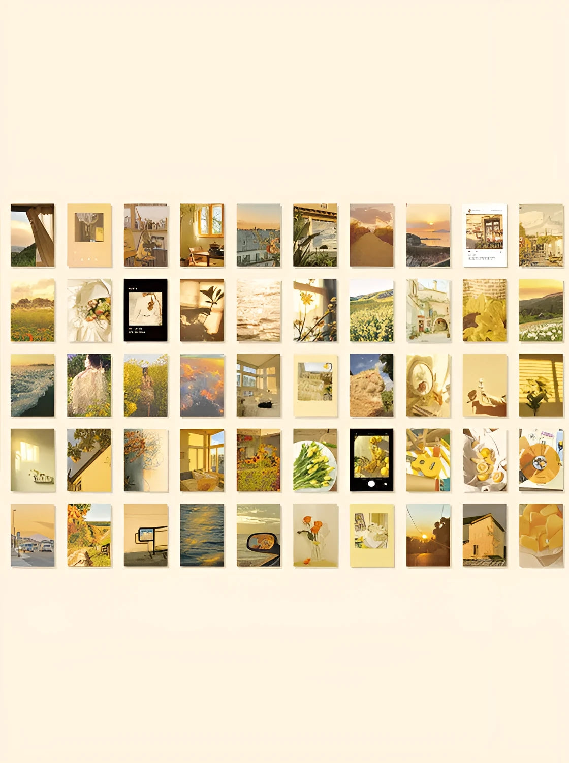 Sticker book with 50 hand-tearable 4x6cm paper stickers in seven colour options for craft decoration