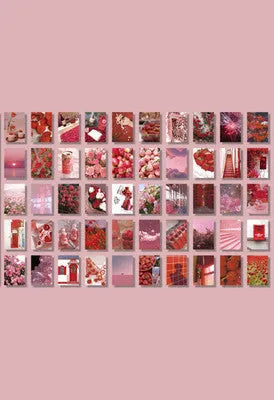 Sticker book with 50 hand-tearable 4x6cm paper stickers in seven colour options for craft decoration