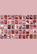 Sticker book with 50 hand-tearable 4x6cm paper stickers in seven colour options for craft decoration