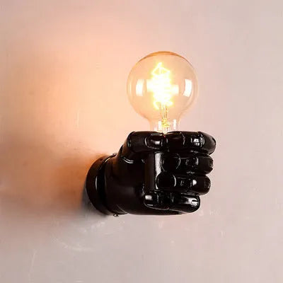 Creative Fist Wall Lamp resin decorative light fitting for bar restaurant corridor background decoration
