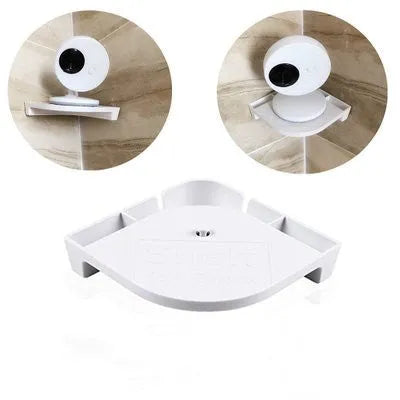 White 3.5 inch digital wireless baby monitor and UFO-style camera unit on a nursery shelf