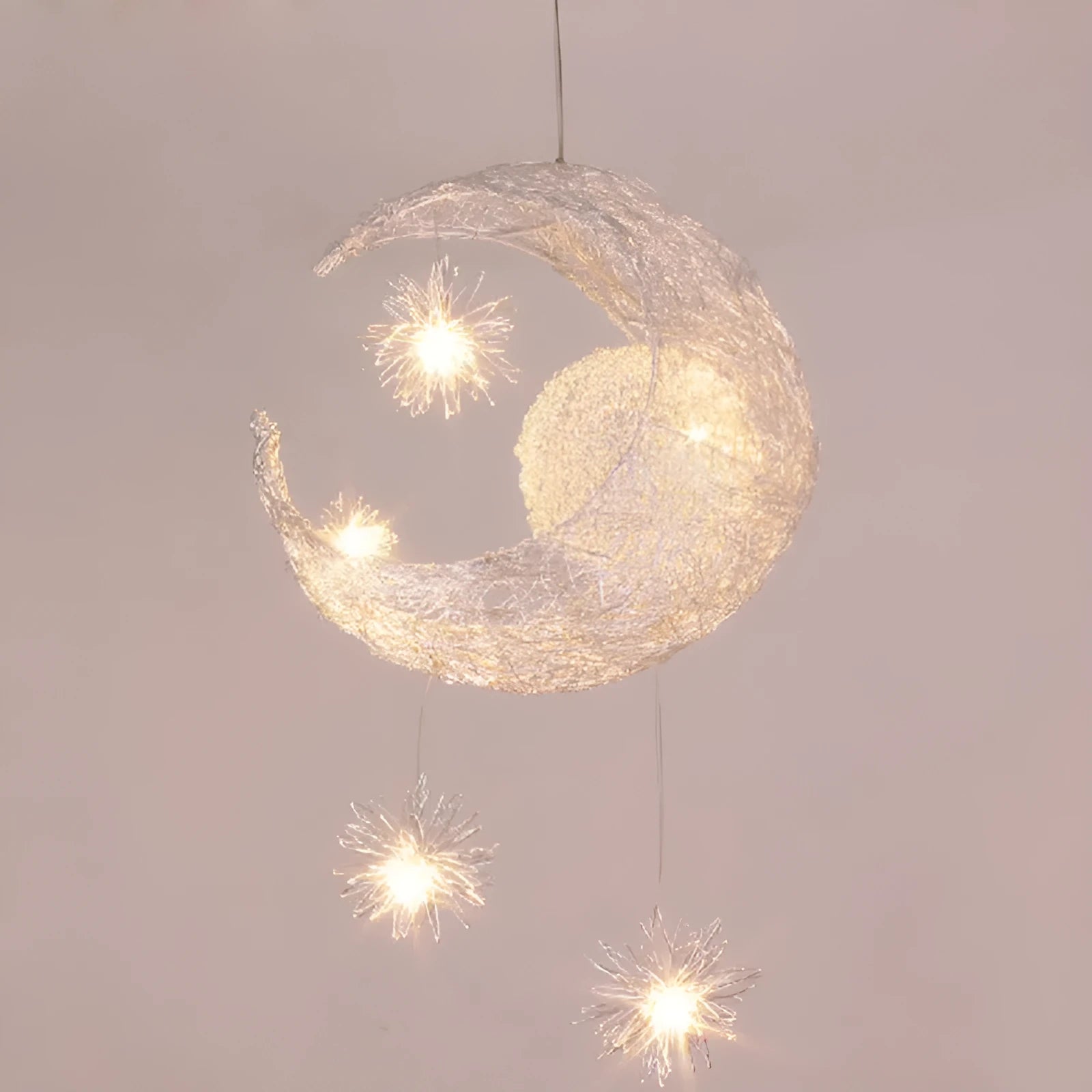 5W LED chandelier with aluminum shade in warm light, 250mm diameter for bedroom or restaurant
