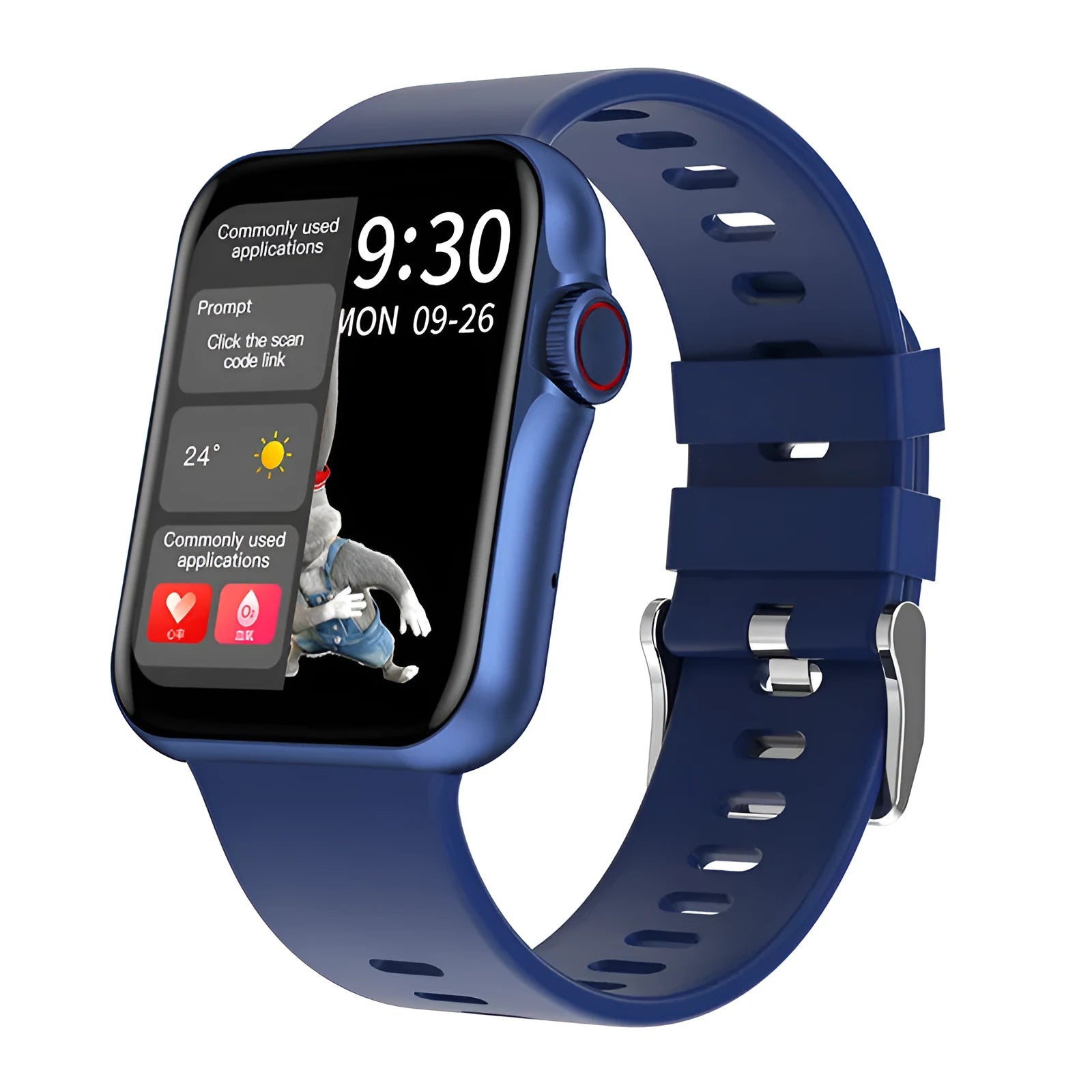 D06 colour screen smart watch with Bluetooth call function and liquid silicone strap