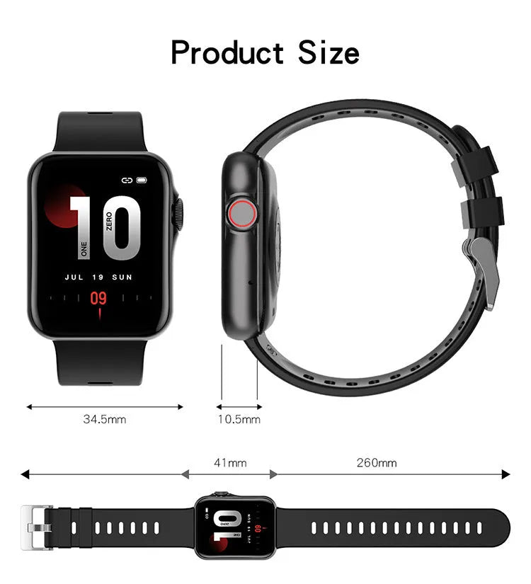 D06 colour screen smart watch with Bluetooth call function and liquid silicone strap