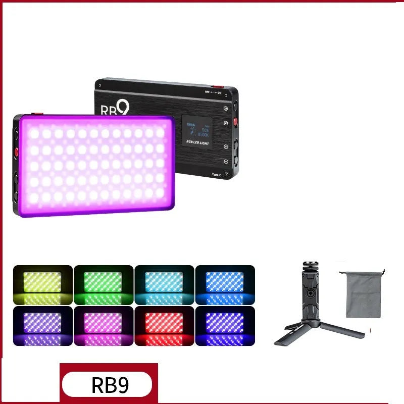 Weeylight RB08P RGB pocket LED fill light with 28 colour-changing beads and universal 1/4-inch mount