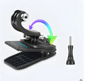 360-degree rotation backpack clip clamp made of ABS and aluminum alloy for GoPro Hero and Xiaomi Yi cameras
