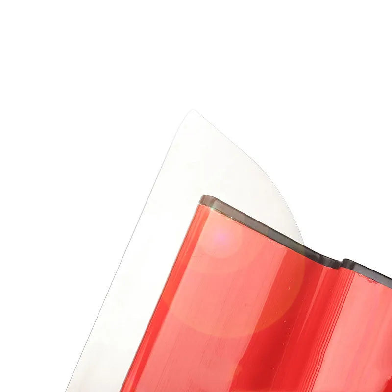 Red 40cm leveling scraper tool for wall putty and wallpaper paste application.