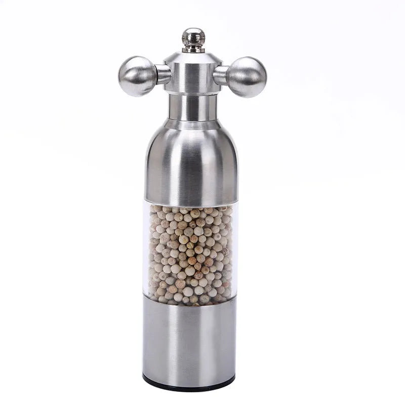 Pepper Mill Gadgets pepper and salt grinder in gold finish, small size 17.5 cm for kitchen and BBQ use